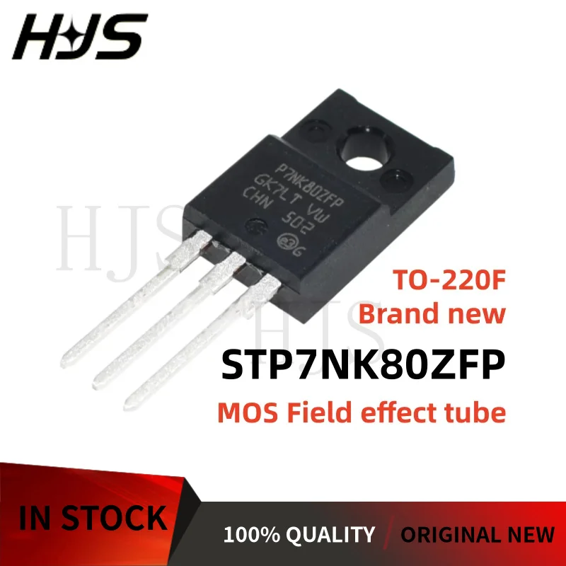 10-30Pcs Brand New STP7NK80ZFP P7NK80ZFP P7NK80Z Power MOS Field-Effect Transistor TO-220F