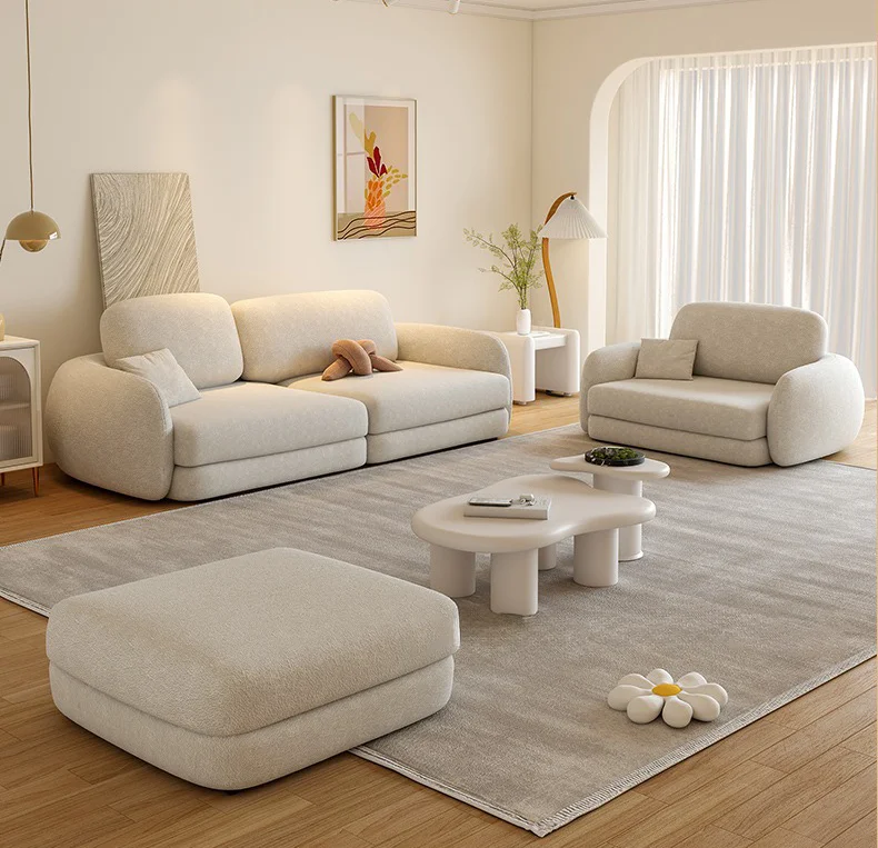 #Cat Scratch Resistant Fabric Modular Sectional Sofa Set Customizable Pet Friendly Living Room Furniture Solid Wood Legs Hotel