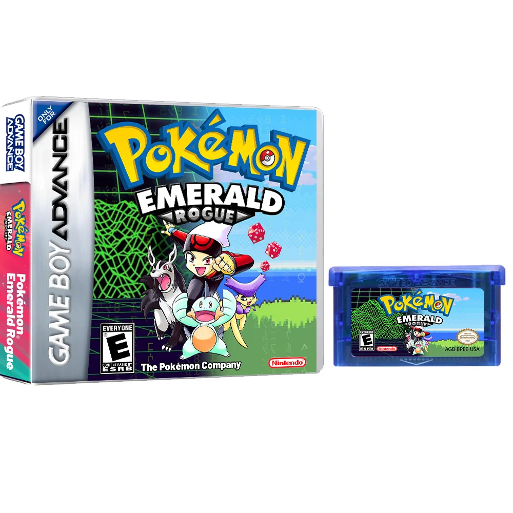 

GBA Game Card Pokemon Emerald League of Thieves Boxed English American Version Game