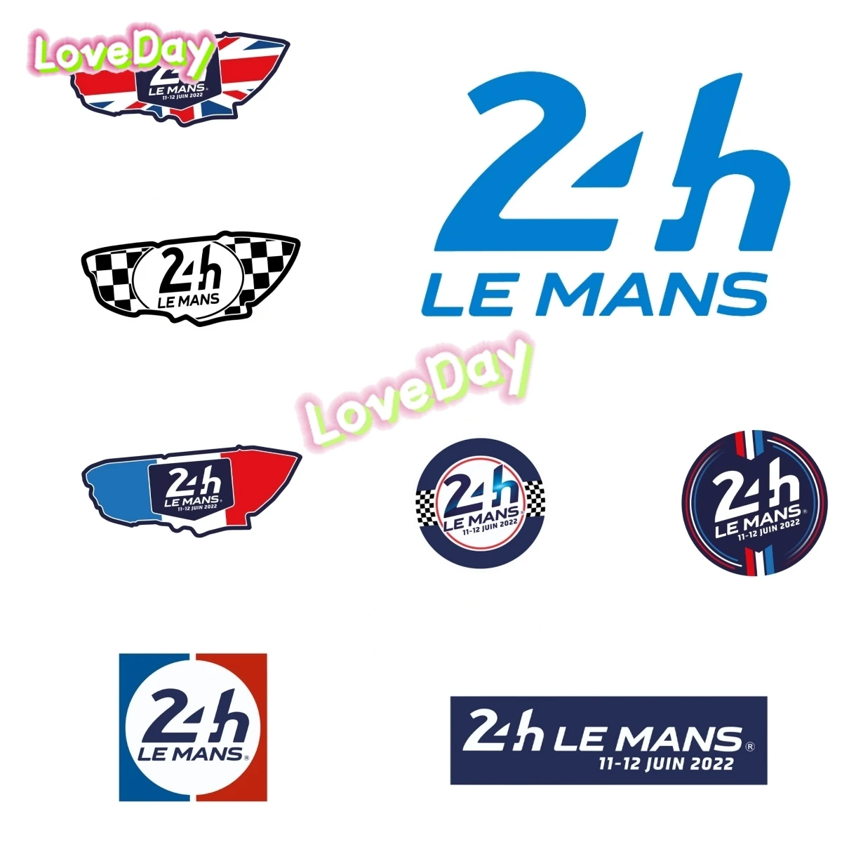 

Racing Car Sticker France Le Mans Endurance Race Logo Sticker Vinyl Waterproof Racing Auto Modification Accessories Sticker