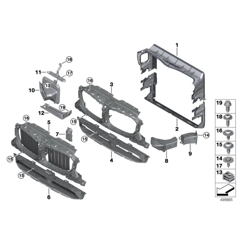 ABAE-ventilación de freno de aire de freno delantero de coche para BMW X3 X4 G08 2017-2024