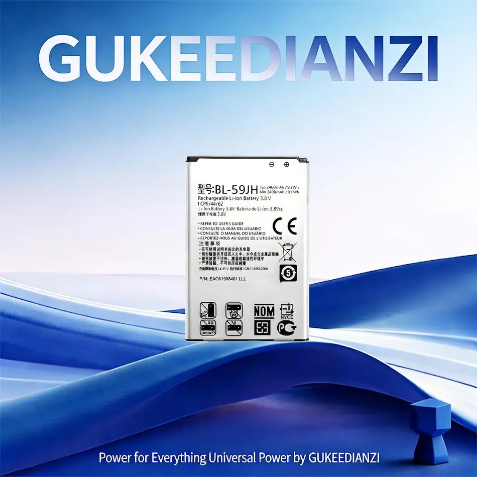 

Высокопроизводительный аккумулятор BL-59JH 2460 мАч для мобильных телефонов LG Optimus L7 II Dual, P710, P715, F5, F3, VS870, Ludid2, P703, безопасный в использовании.