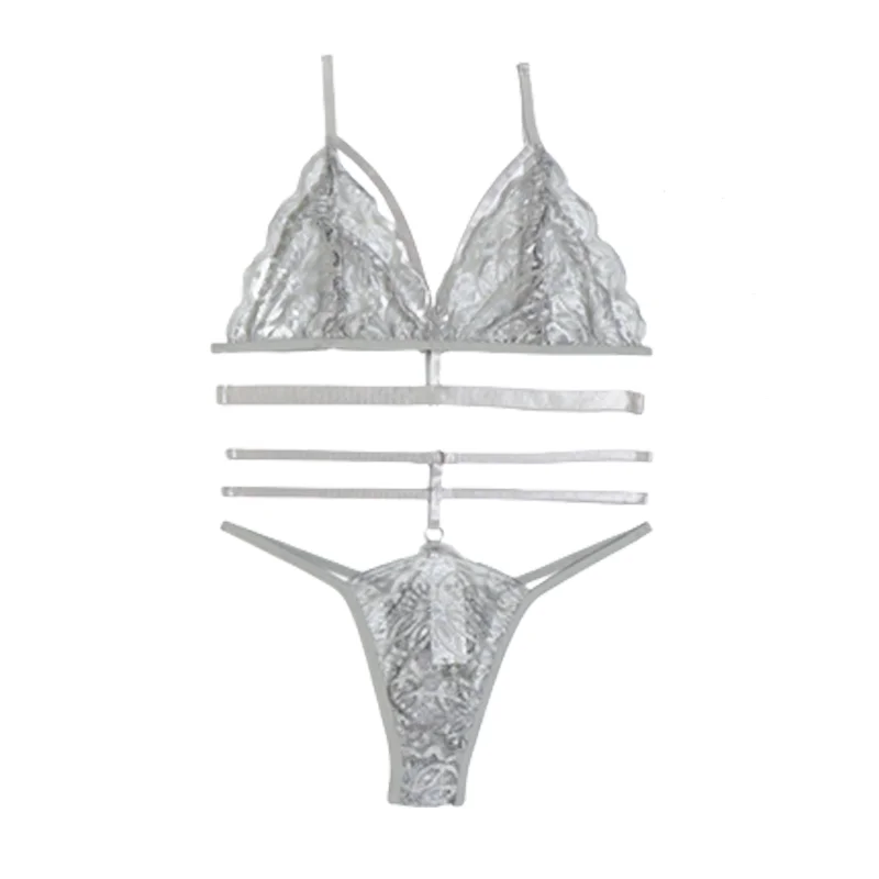 Luxury Lace Lingerie For Women Sexy Push Up Bra Lingerie Set Panties Underwear Brief Set Transparent Babydoll Woman Sleepwear image 6