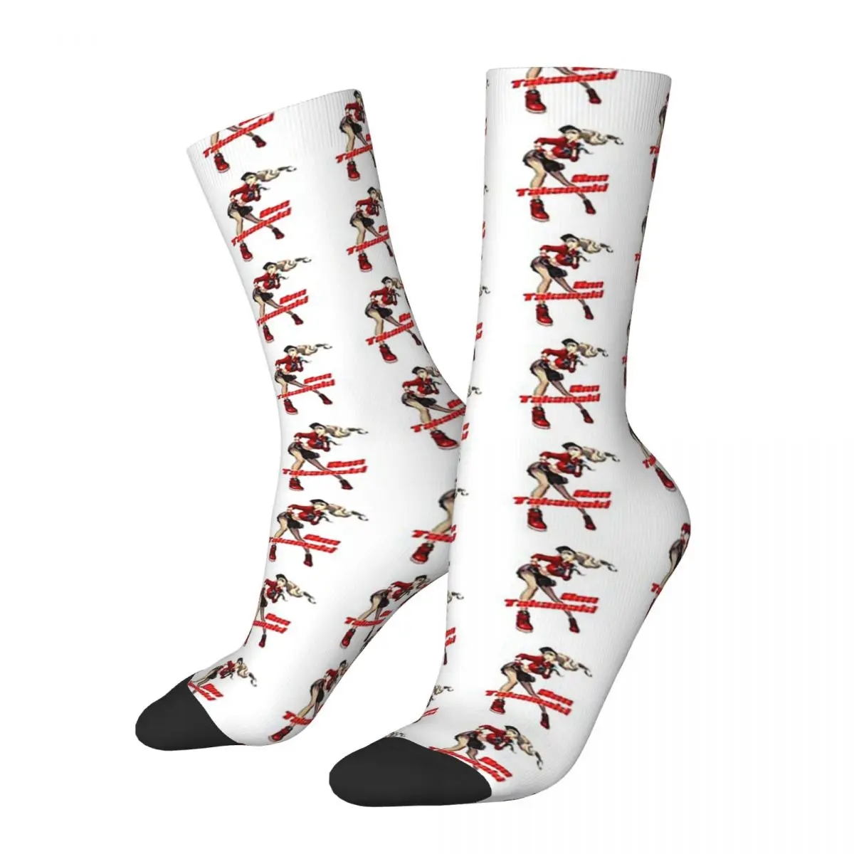 

Ann Takamaki Socks Harajuku Sweat Absorbing Stockings All Season Long Socks Accessories for Man's Woman's Gifts