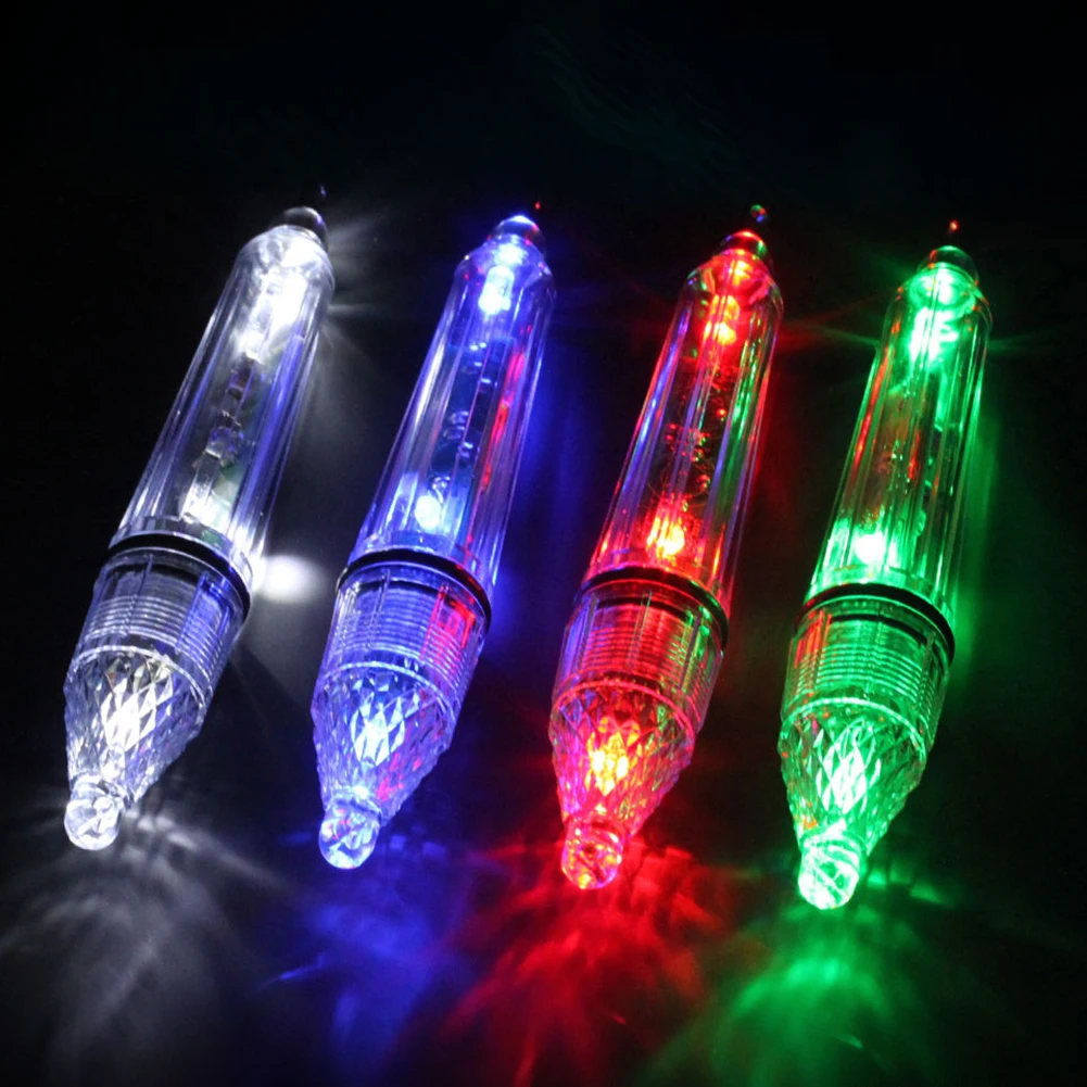 Underwater Lure Bait Light Fish Attracting Lamp Boat Fishing Light Pool Light 300 Hours Internal Battery Power 4.7 / 6.7 Inche