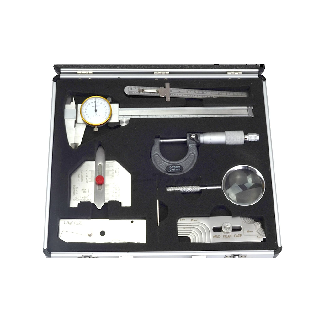 Welding Gauge Tool Kit With Brief Case Type Taper Gage HI-LO Test