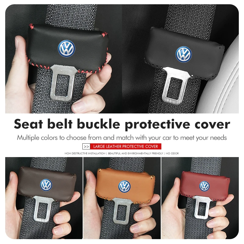 

Hub Caps Suede Car Seat Belt Buckle Plug Anti-Scratch Clip Protective For Volkswagen VW Golf 4 5 6 7 Polo Jetta Sagitar Magotan