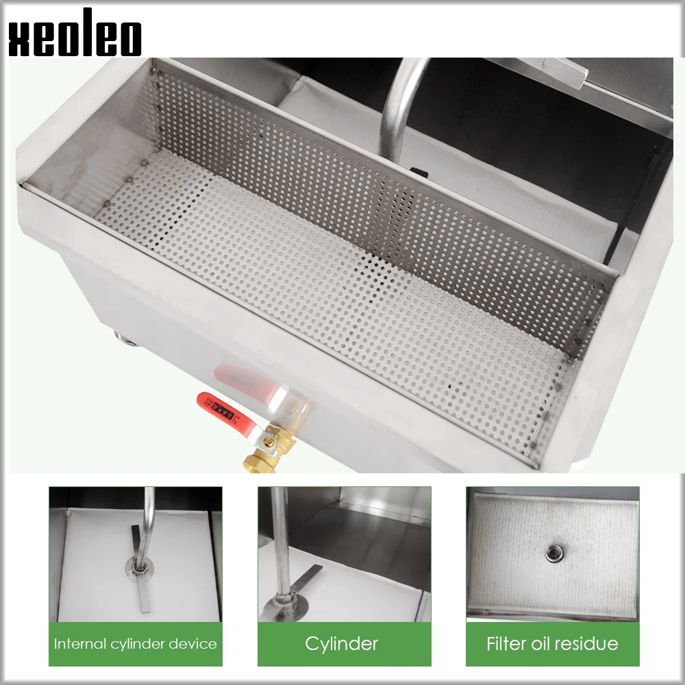 XEOLEO Electric Oil Filter Cooking Machine Filtering Truck for Wallace/KFC/Beckham Kitchen Food  Processor Low Water Pressure