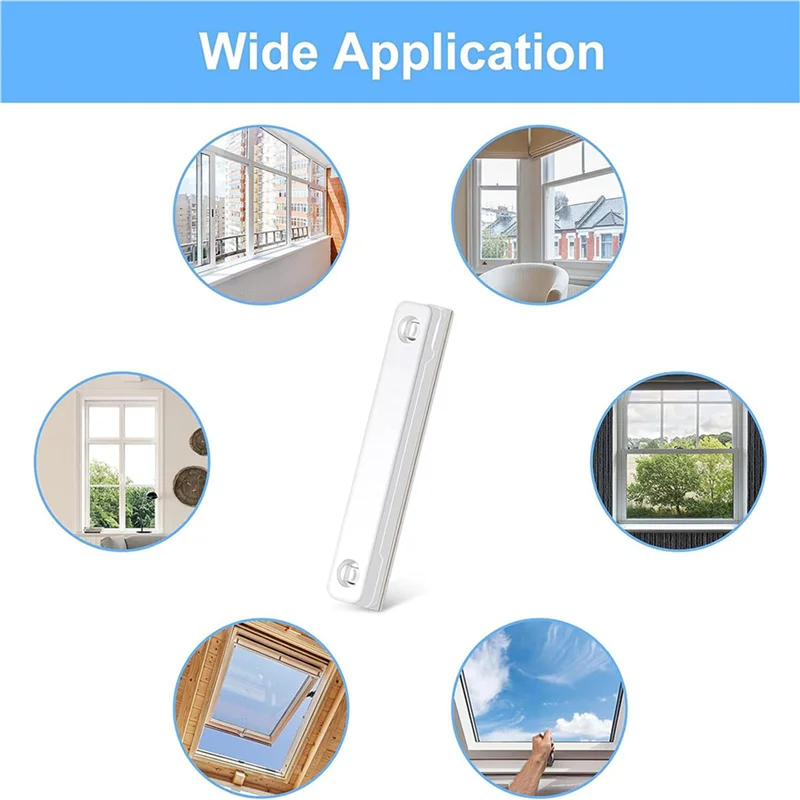 

【Price-Drop!】36PCS White Window Screening Europe No Punching Magnetic Retainer Window Screen Buckle Magnetic Screens Magnet Fixe