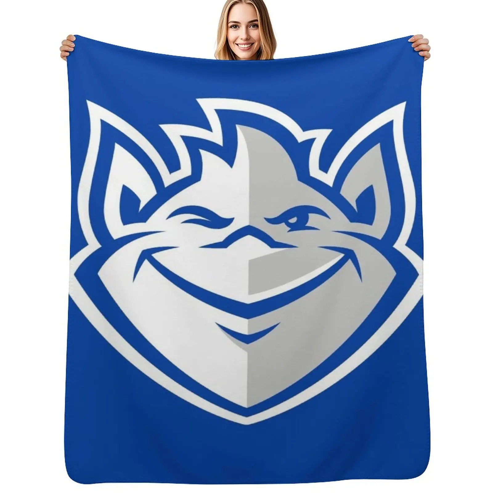 Saint Louis Billikens Throw Blanket Loose Soft Plaid valentine gift ideas Cute Beach Soft Blankets