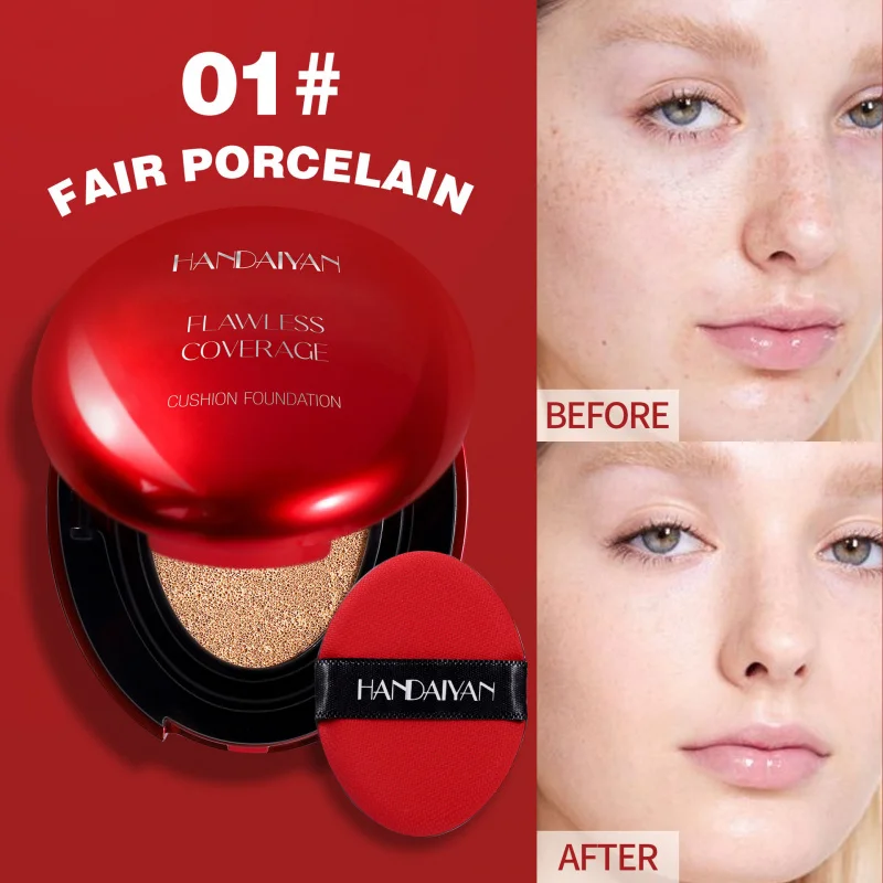5-Color Cushion Foundation offers long - lasting wear intense moisturization and full coverage to flawlessly even out skin tone
