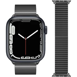 Elastic Stainless Steel Strap for Apple Watch Ultra 2 49mm 44 40 41 38 45 42mm Bracelet for iWatch 9 8 7 SE 6 5 4 Expansion Band