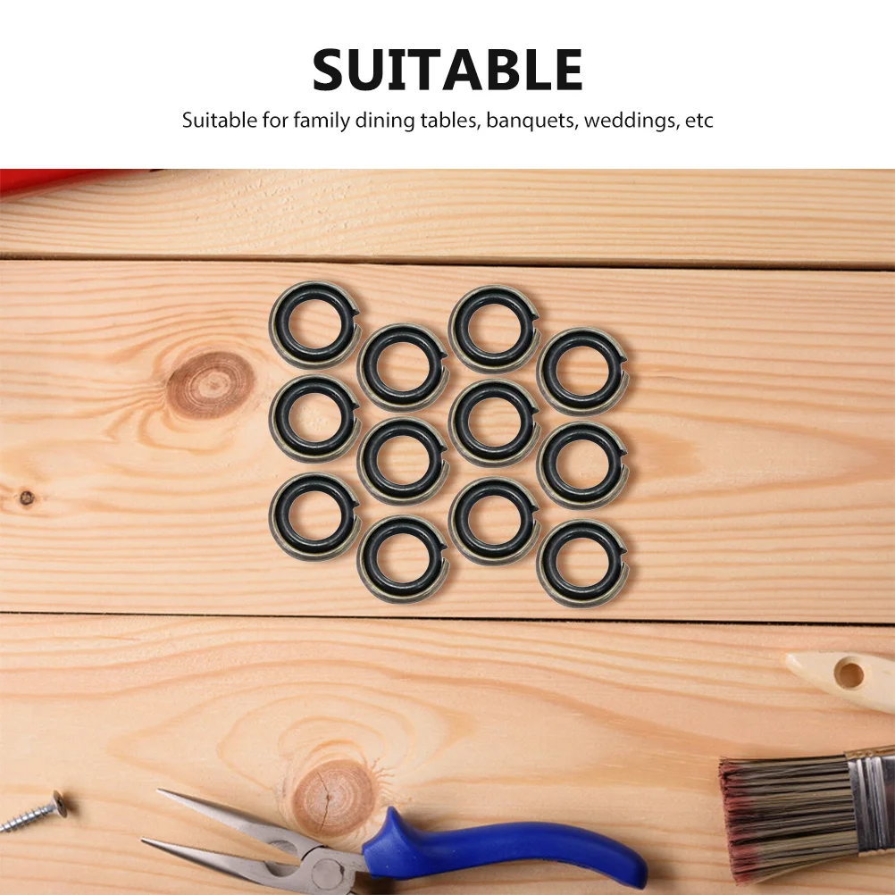 แหวนยึดประแจ 12 ชุด แหวนรองยึดภายนอก ซ็อกเก็ตกระแทก ตัวล็อค คลิปรถยนต์ ซีลยางท่อ