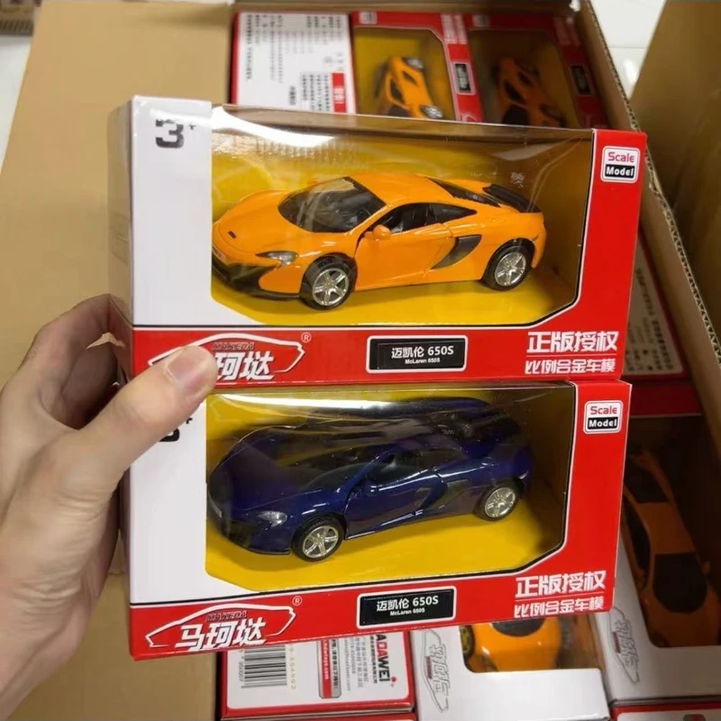 1:36 McLaren 650s Alloy Racing Sport Car Model Diecast & Toy Vehicles Metal Decoration Pull Back Collection Boy Toys