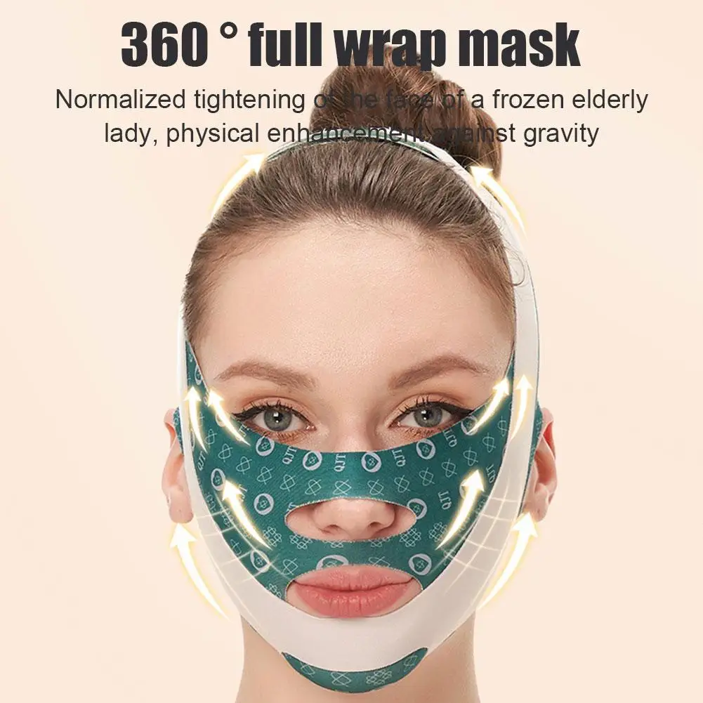 Bandage facial en V réglable, ceinture de levage, double ruisseau, sculptant le visage, masque de sommeil, outil de soins de la peau du visage, bandes de levage, SAP