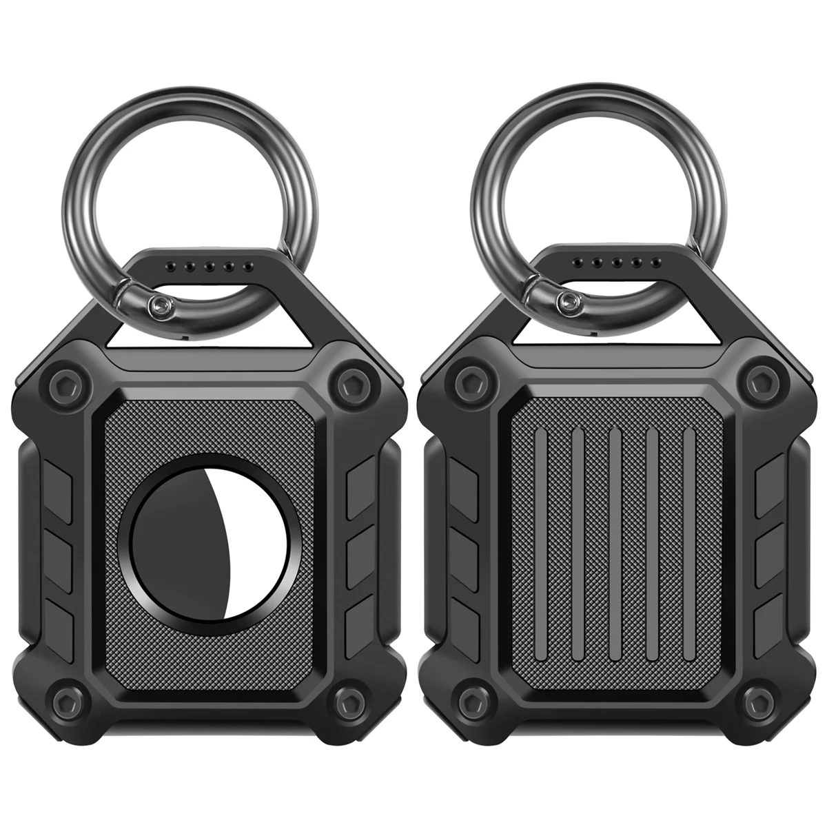 2 Pack Keychain Holder Case for Airtags ,for Luggage, Keys, Bags, Dog Pet Collar HOT