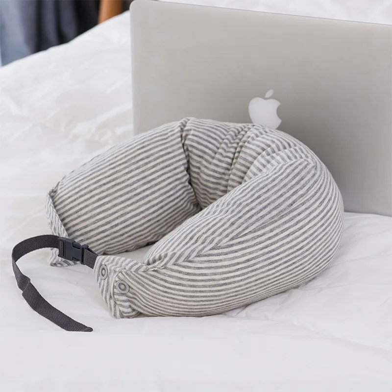 

Natural latex granular U-shaped pillow travel aircraft multi-purpose lunch break neck u-shaped waist pillow