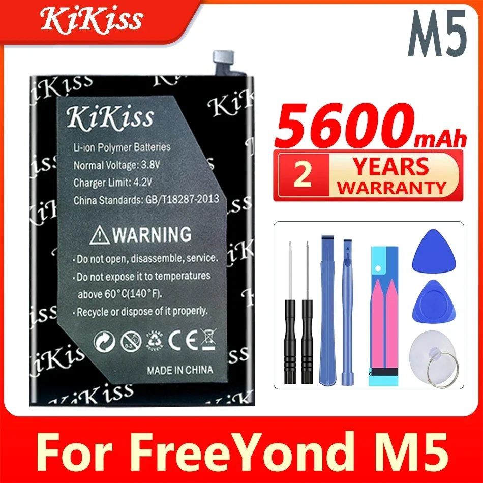 

KiKiss Battery M 5 5600mAh For FreeYond M5 High Capacity Bateria