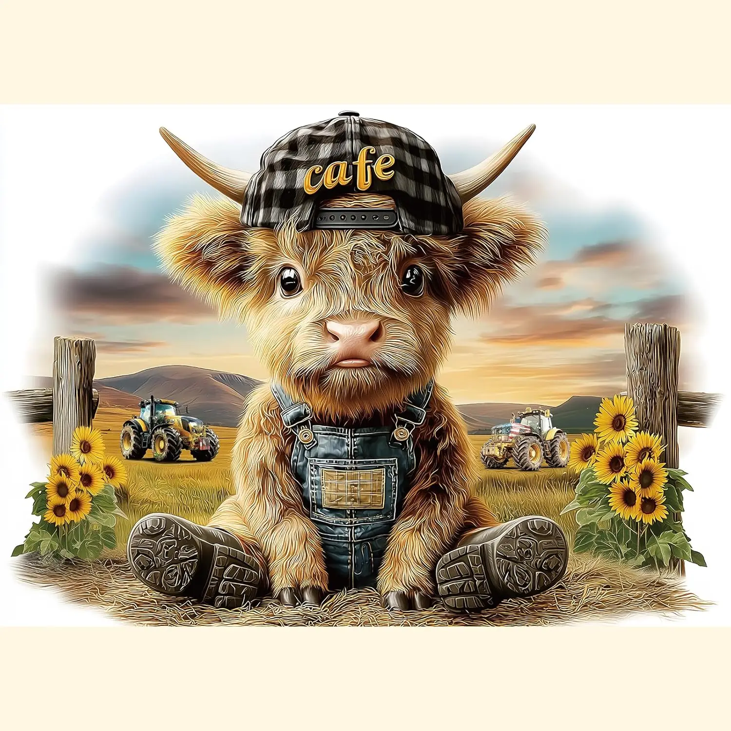 

Деревянные пазлы с изображением высокогорных коров различных размеров, без пыли, для домашнего декора, подарок на день рождения, игрушка для мужчин, женщин, пожилых людей