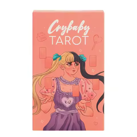 78 Card Crybaby Tarot Oracle Card Party Game English Tarot Mysterious Divination Deck Family Friend Game Party Favor Gift