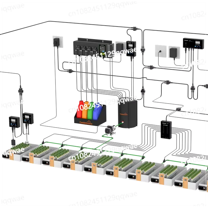 

Indoor agriculture greenhouse growth system irrigation environment controller controls plant growth system