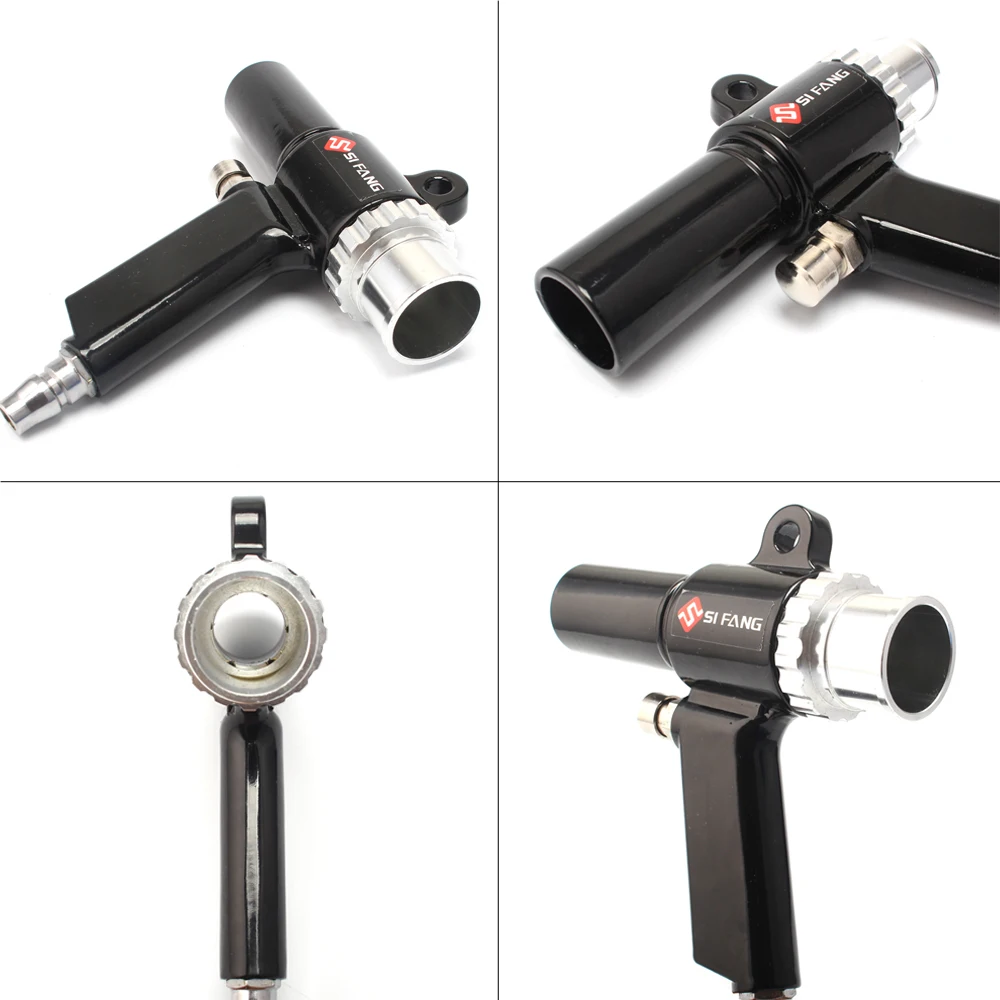 Air Vacuum Blow Gun Pneumatic Cleaner with Nozzles and Dust Removal Suction Gun Pistol Type Cleaning Tool