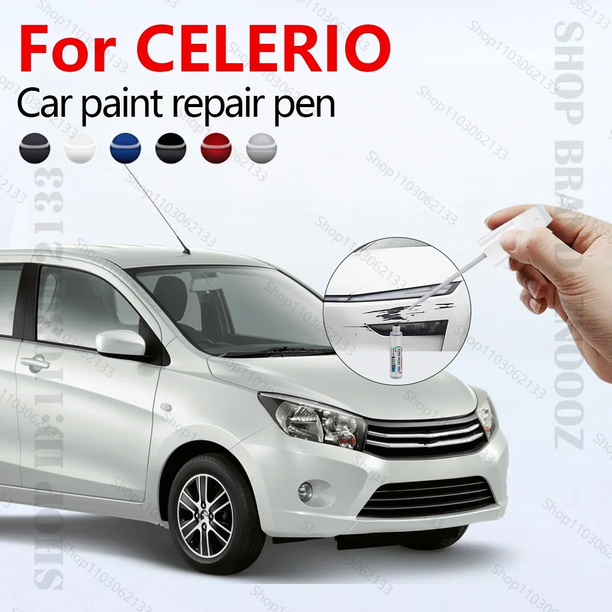 

Ручка для ремонта автомобильной краски для SUZUKI CELERIO 2008-2025 аксессуары для ремонта царапин краски белый ZHJ черный ZJ3 серый ZNZ синий красный