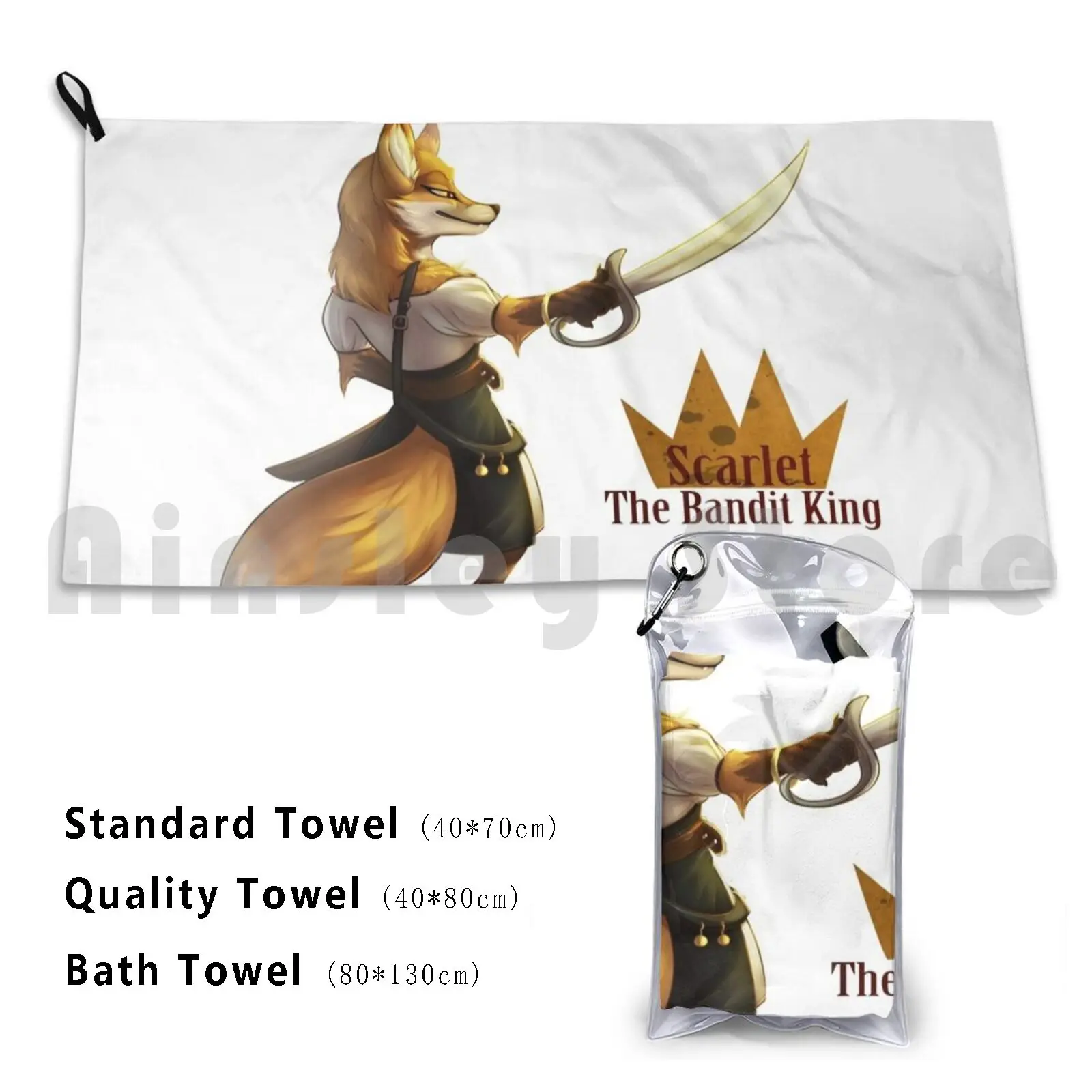 Armello-Scarlet-V2 Bath Towel Beach Cushion Anthro Furry Bandit King Fox Vixen Armello Scarlet