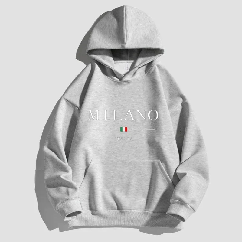 Spring Fall 2024 Men\'s and women\'s hooded sweatshirt monogram print unisexes stylish hooded sweatshirt Loose breathable jumper