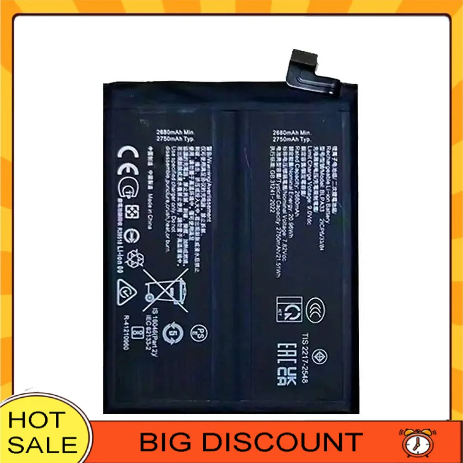 

Nan Premium Replacement For Oneplus Ace 3 Environmentally Friendly Mobile Phone Battery BLPA33