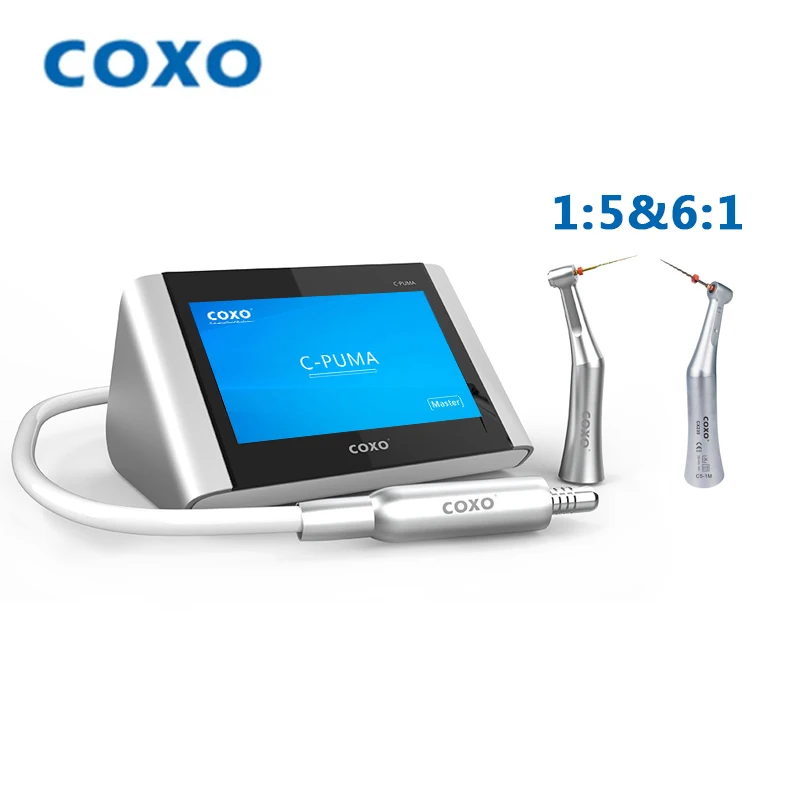 

100% original COXO C-Puma Master Electric Motor With 1:5 & 6:1 Contra Angle Full Touch Micromotor Dentistry Equipment