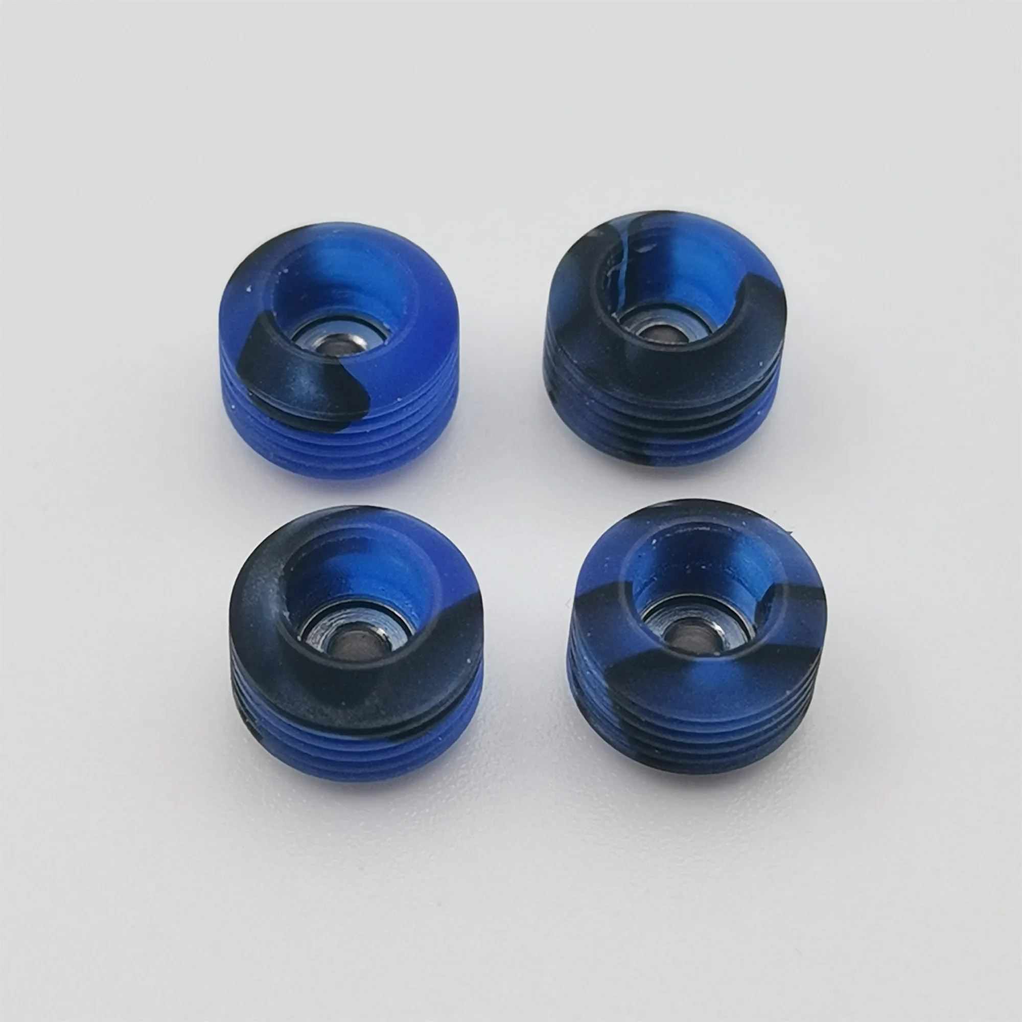 New Fingerboard Wheels for Professional Finger Skateboard Swirl Color with Hign Speed Bearing