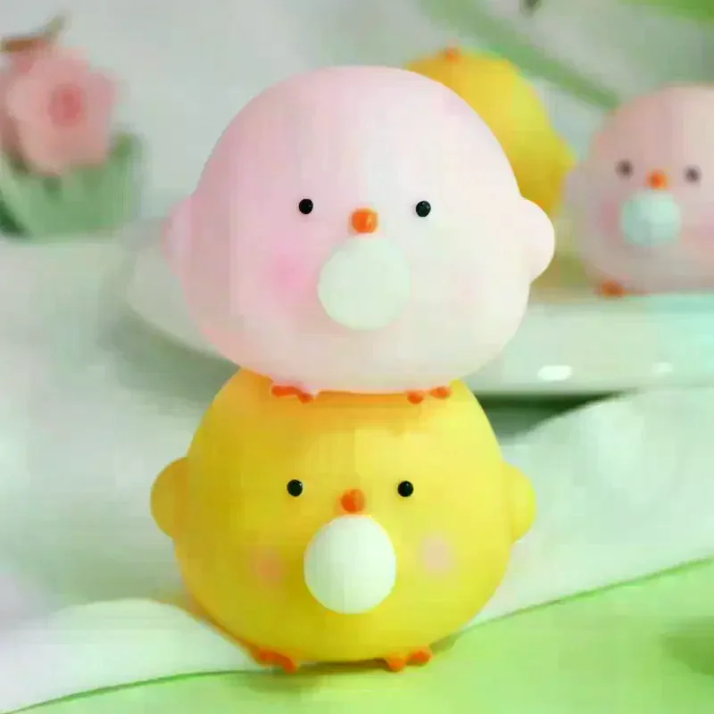 Cute Blow Bubble Chick  Fidget Toys Decompression Sensory Stress Relief Squeeze Toy For Adults Kids Party Favors