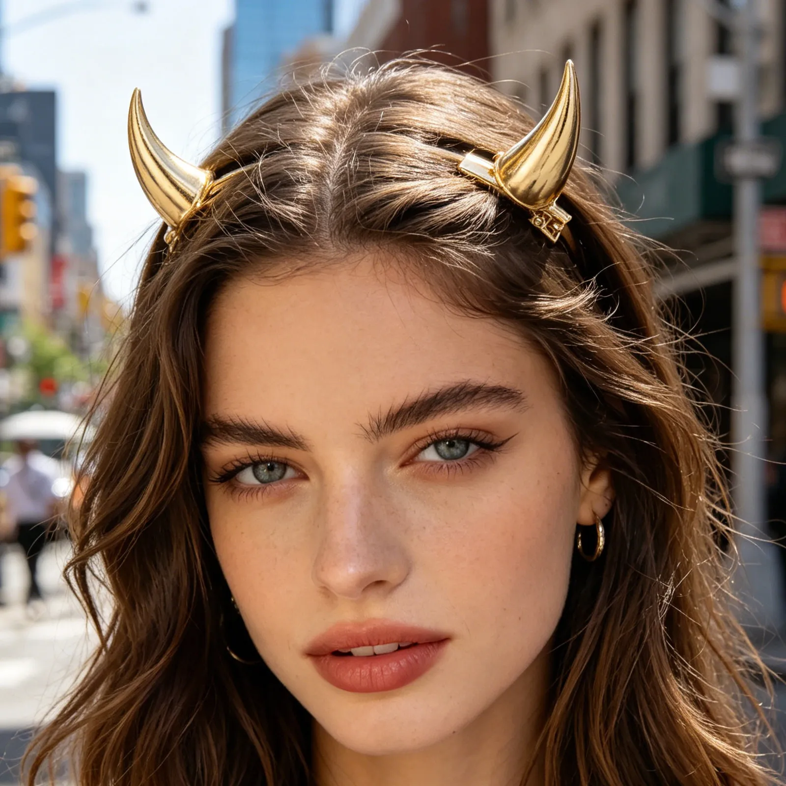 2Pcs Devil Horns Hairpins Halloween Horn Hair Clips Alloy Metal Barrette Halloween Hair Accessories for Cosplay Costume Party