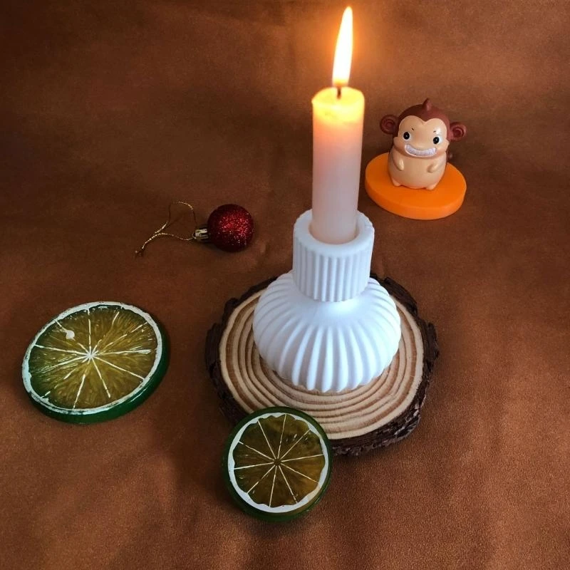 أواني الزهور شمعدان راتنجات الايبوكسي قوالب حامل شمعة قوالب السيليكون للمنزل