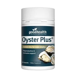 Newzealand Good Health Oyster Plus Zinc 60 Vege Capsules Male Tonic Reproductive Health Men Vitality