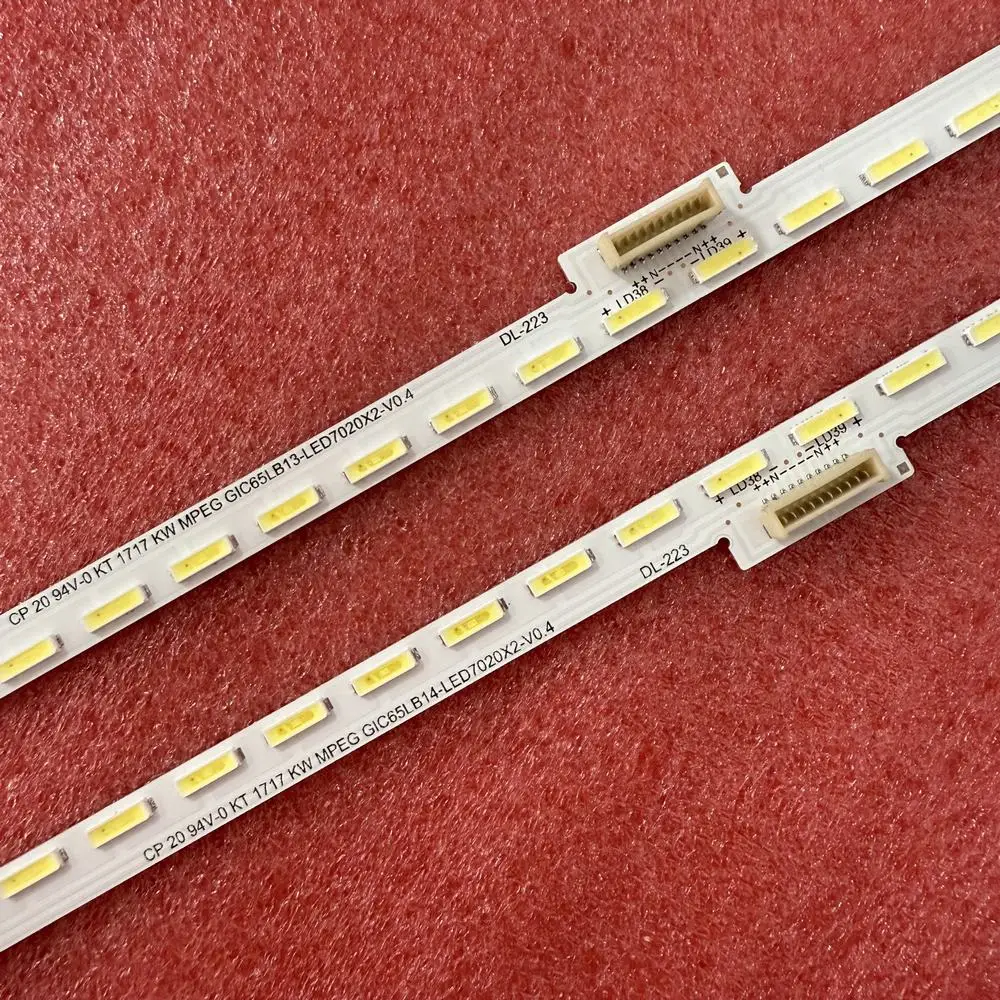 LED شريط إضاءة خلفي لتوتوشيبا U65S7906 65U7600C TCL 65C1US L65C1-UDG GIC65LB13-LED7020X2 STQ650A26-72 #3
