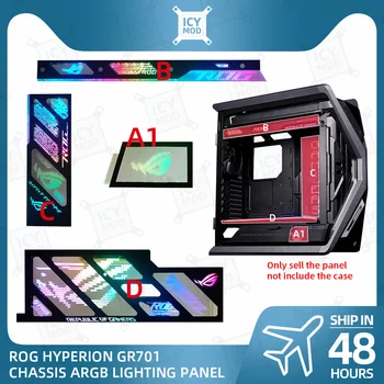 ASUS GR701 laser engraving case panel ARGB lighting plate ROG Strix Helios PC MOD decorative light plate