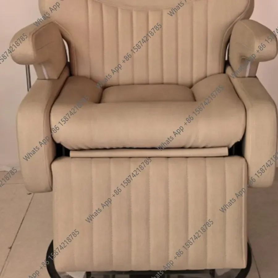 XX Hair Salon Can Recline Physiotherapy Chair Haircut Beauty Large Chassis Hair Cutting Chair Hairdressing Seat 4