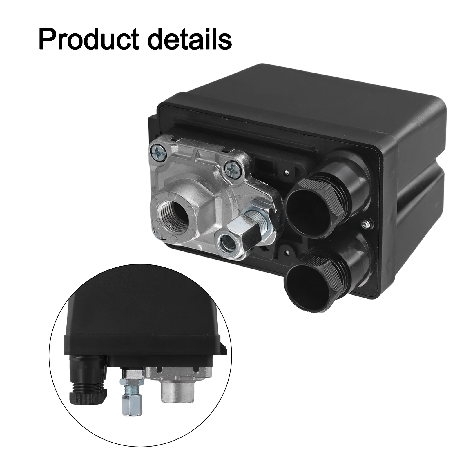 Horizontal Air Pressure Controller Switch 220V with Multi Port Functionality for Compressor Pressure Management