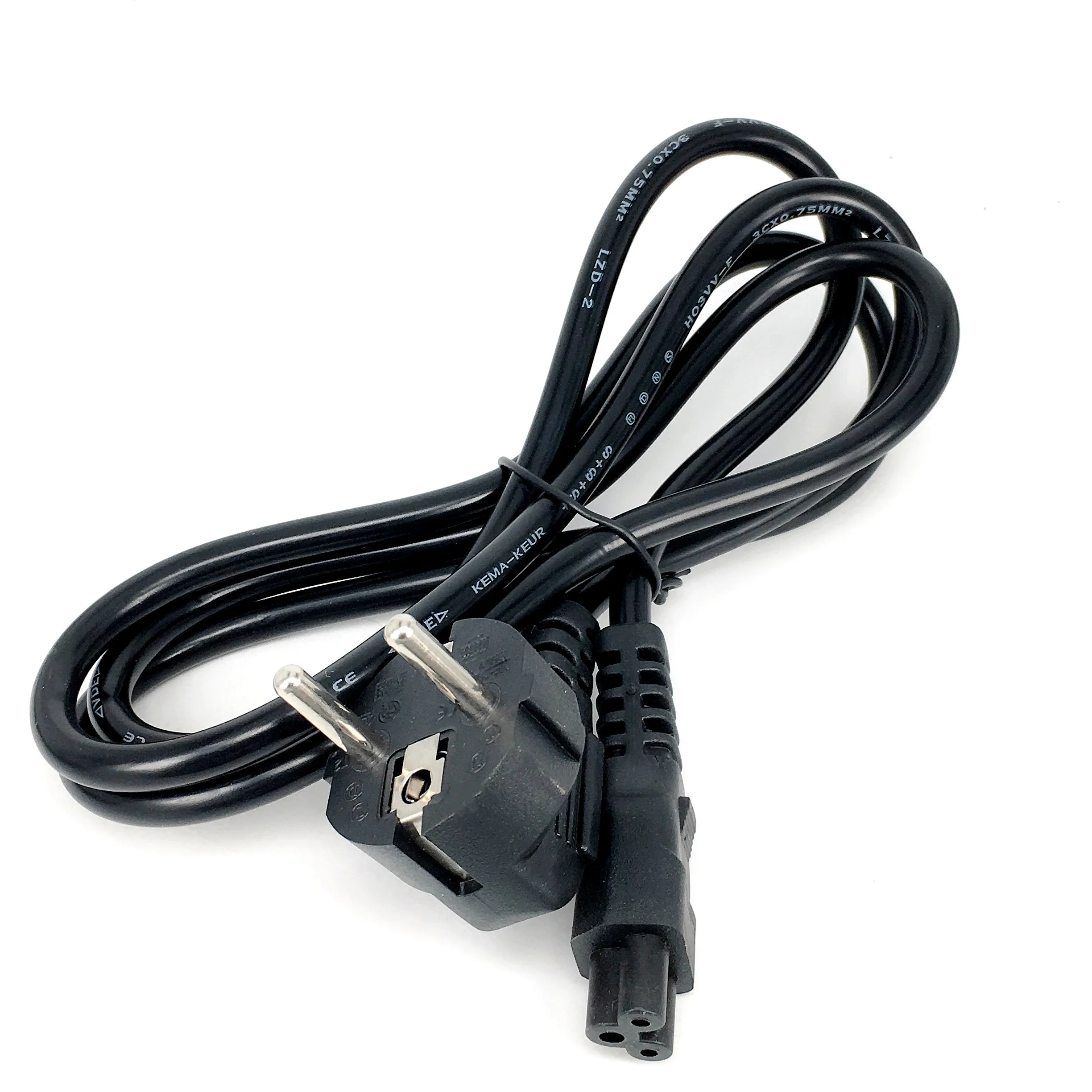 الاتحاد الأوروبي كابلات الكمبيوتر المحمول 3 دبوس شاحن التوصيل محول الطاقة كابل الحبل ل HP ديل سوني ASUS لينوفو سامسونج الكمبيوتر المحمول