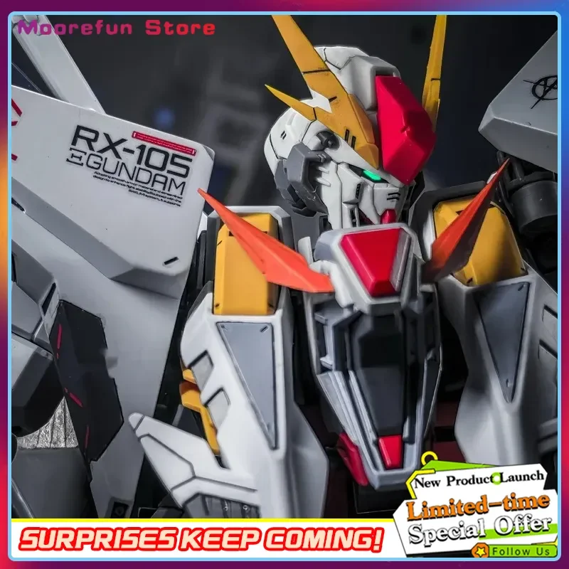 JUJIANG HG RX-105 XI 1/144 مقياس التجمع أطقم منمذجة عمل الشكل لعبة روبوت للهواة والأطفال البلاستيك نموذج جمع هدية