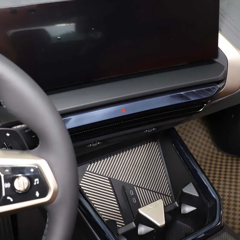 

metyoucar For BMW X3 G45 2025-26 ABS Black Car Central Control Air Outlet Air Conditioning Protective Cover Trim Car Accessories