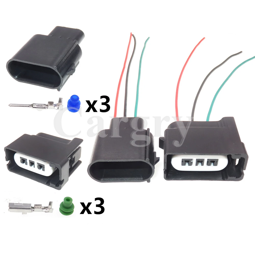 

1 Set 3P 13628672 AC Assembly Automobile Wiring Plug Car Waterproof Socket Connector Assembly Auto Accessories