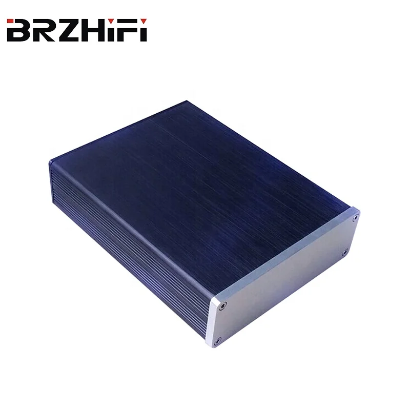 BRZHIFI Manufacturer BZ1304 Custom Box Profile Aluminum Housing CNC Machining Parts Audio Amplifier HIFI Case Enclosure