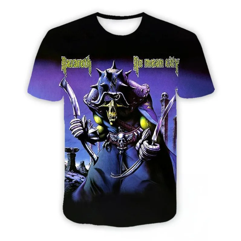 Nazareth Band T-shirts 3D print T-shirt Summer Men Women Short sleeve Kids Top Oversized Harajuku Hip Hop Style Unisex Tee