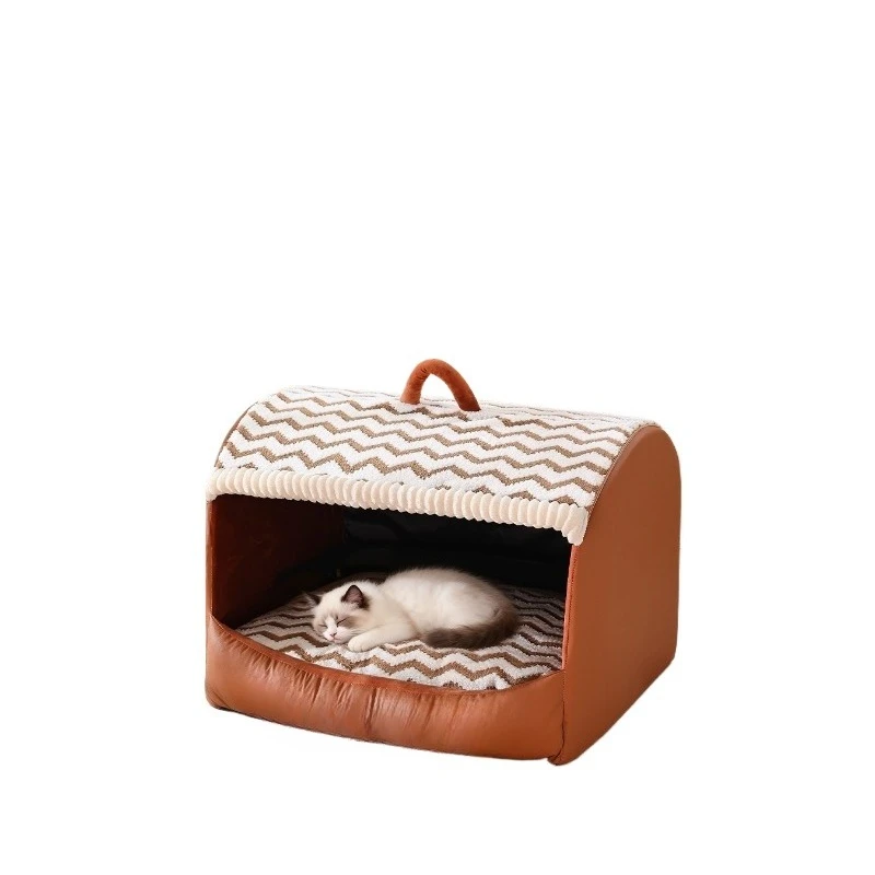 

Cat litter, warm in winter, thickened kennel, cat drawer, semi-closed sleeping litter, universal in all seasons