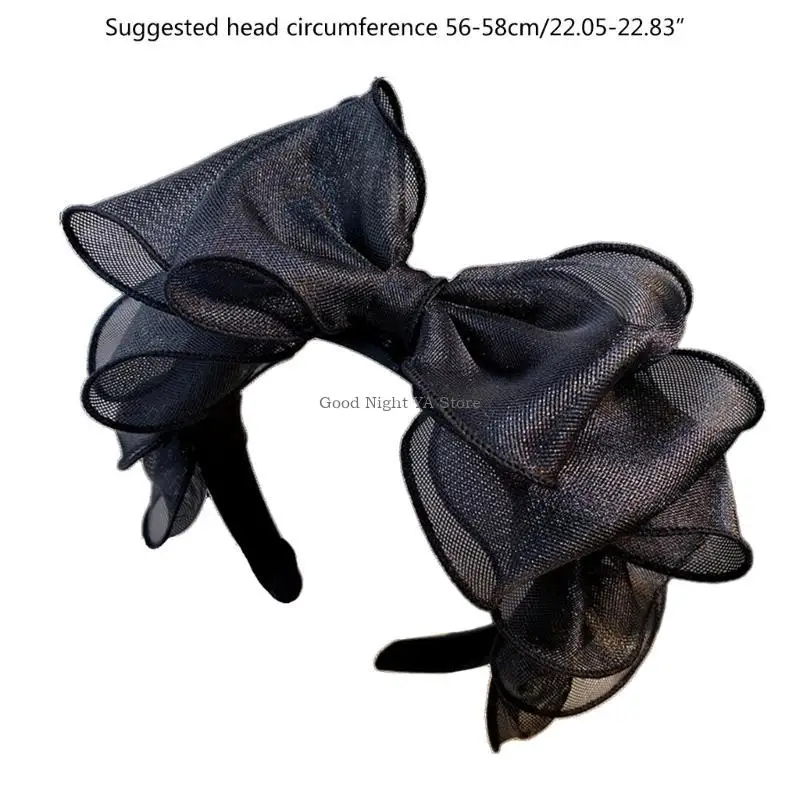 Elegante bandana preto-borboleta bandana clássico preto-borboleta bandana para mulheres estilo francês acessório