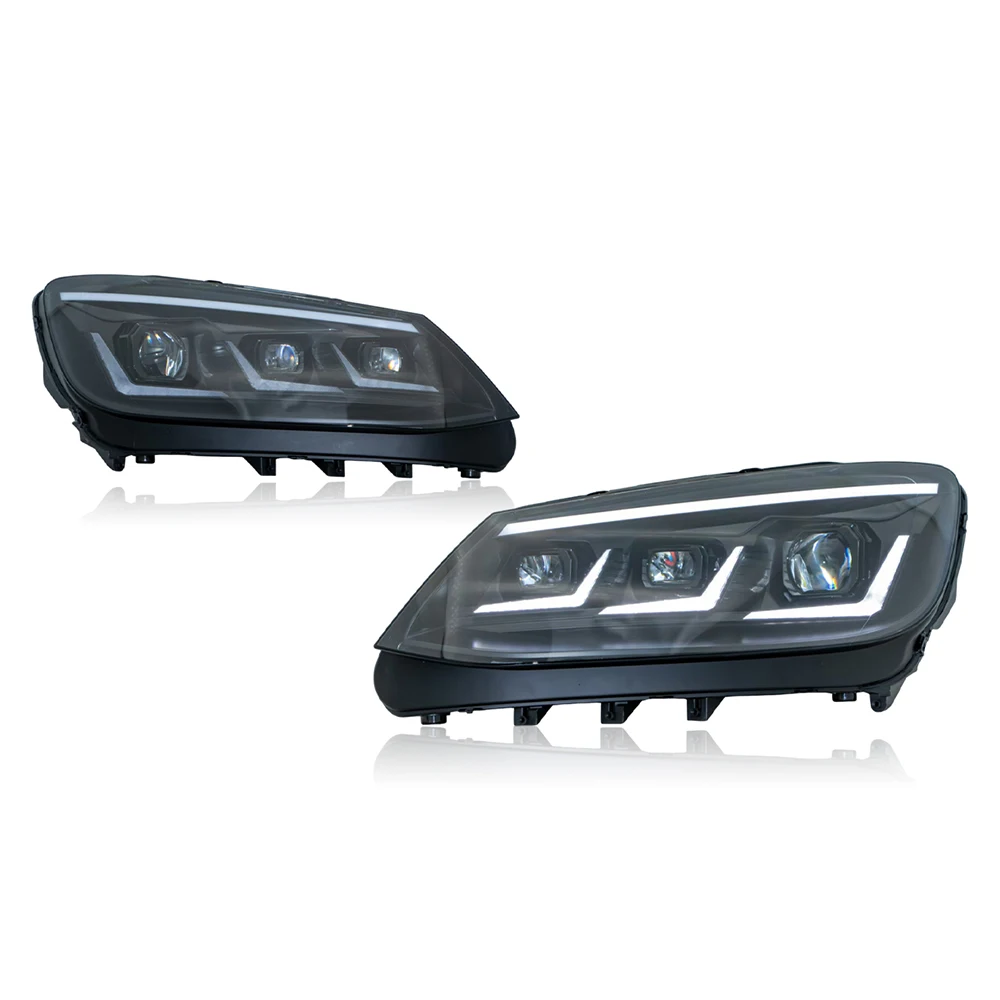 

Комплект передних фар для квадроциклов и мотовездеходов (ATV&UTV) для VW Sharan 2012-2018: Обновленные светодиодные фары-проекторы с линзами, аксессуары Plug and Play, 6500