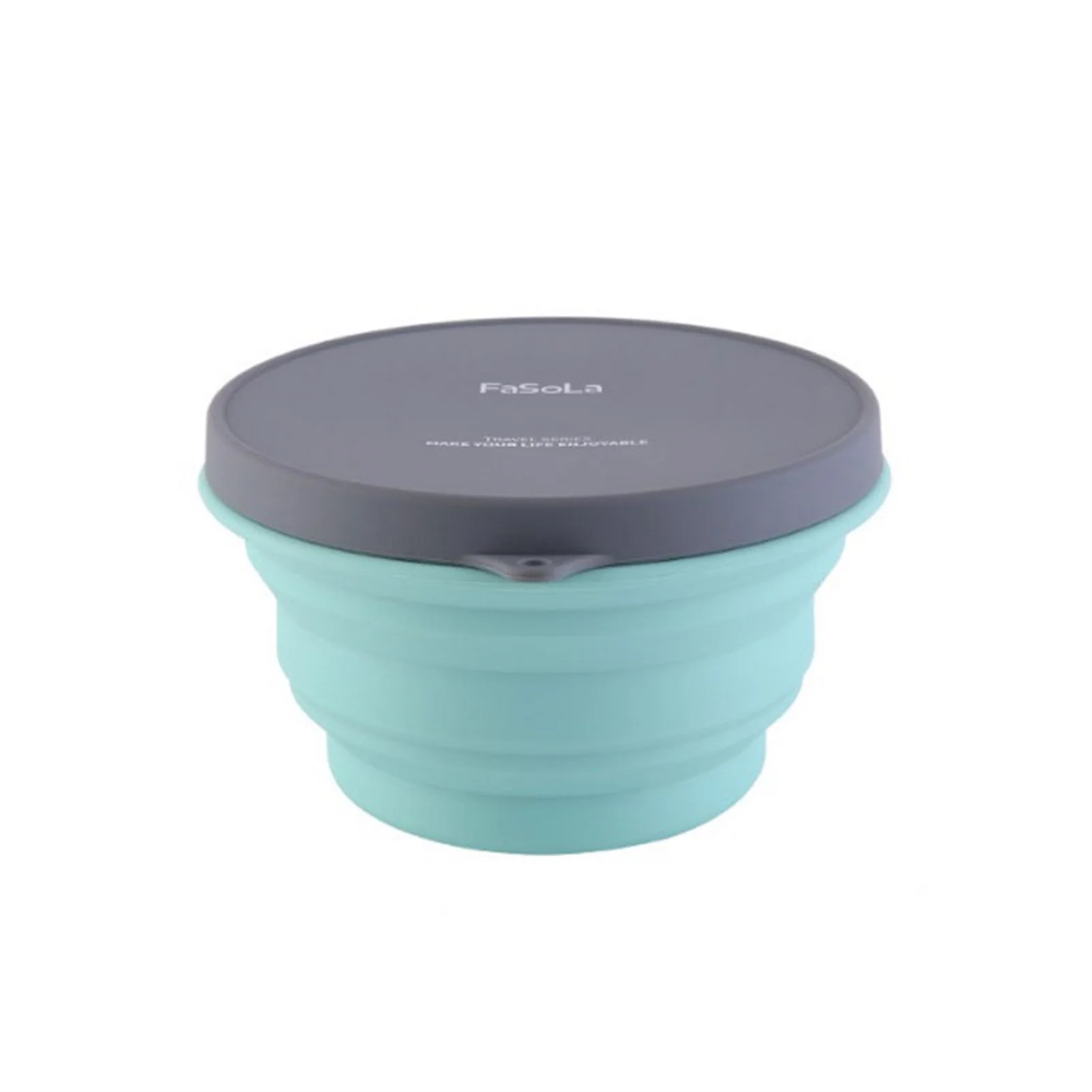 

Collapsible Bowl With Lid Microwave Safe Silicone Food Container Portable Bento Lunch Case For Student Office 500/1000ml